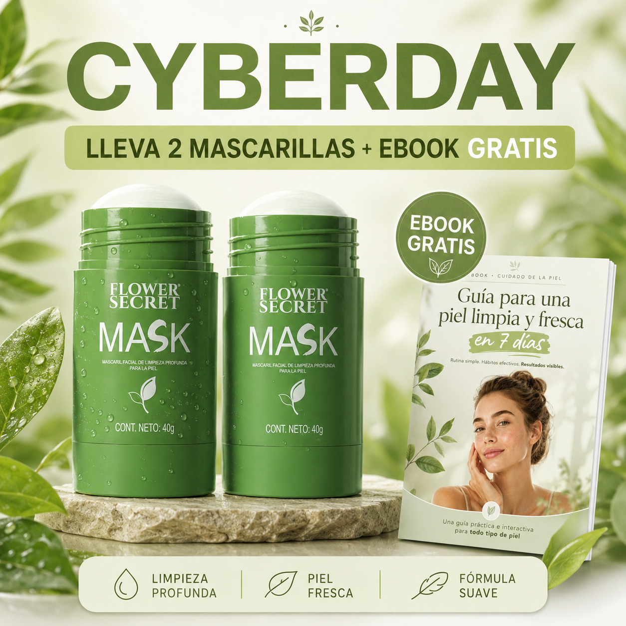 MASCARILLA TE VERDE, EN BARRA