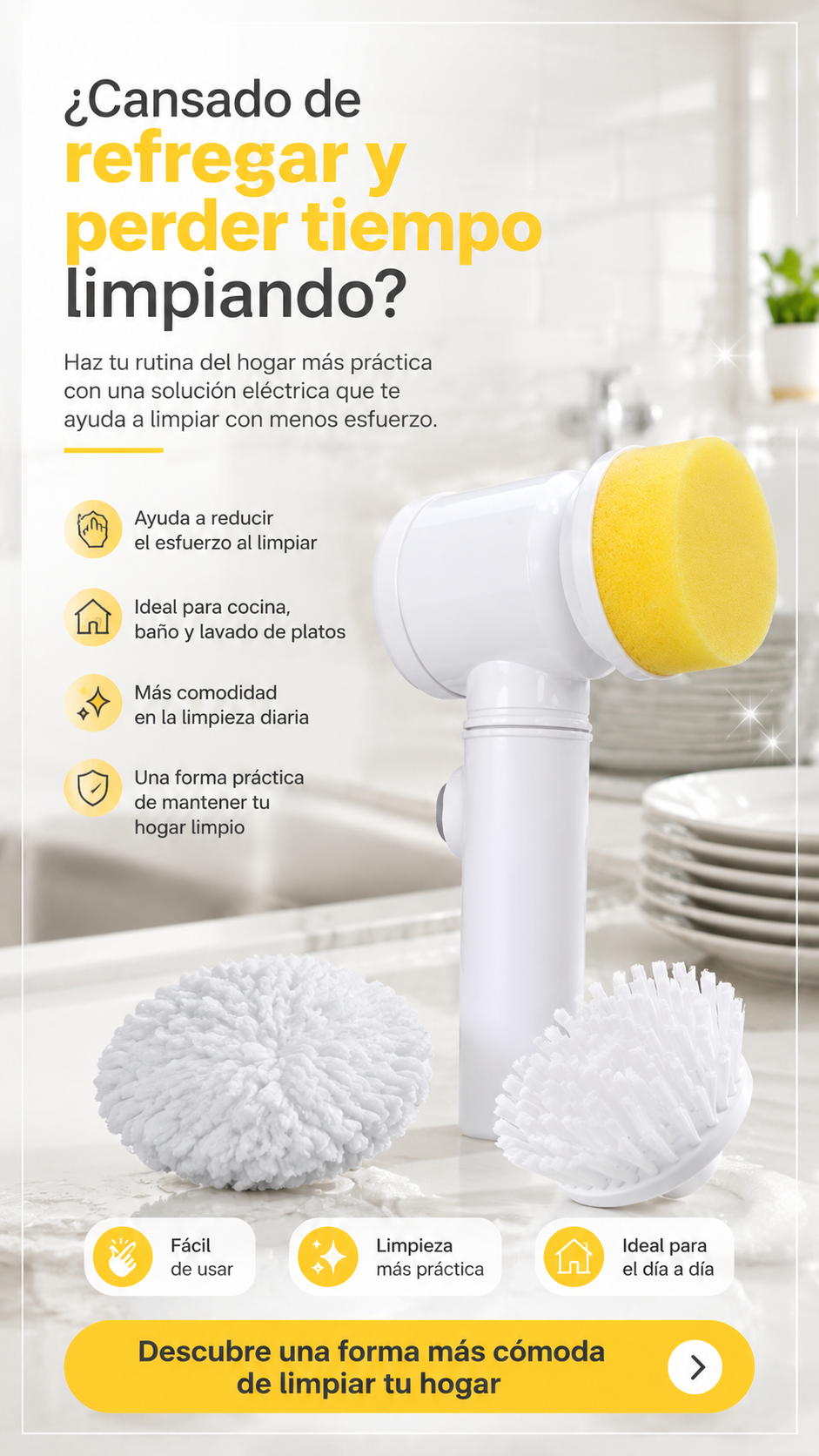 Cepillo De Limpieza Eléctrico